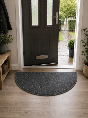Half moon grey glitter mat - moon, /