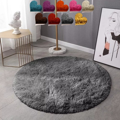 Circle round shaggy - round, rug