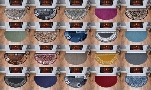 Half moon fireplace rug large - half,