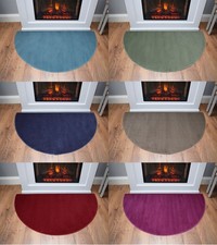 Plain Half Moon Rug Living