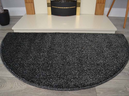 Dark grey black charcoal half - black,