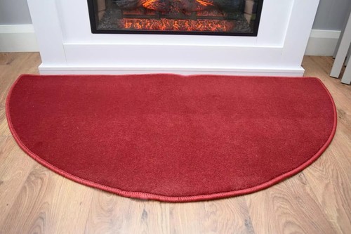 Dark red colour half moon - colour, semi