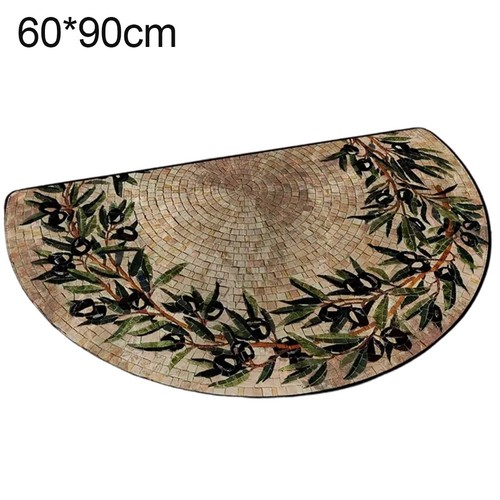 For entryway half moon doormat - half,