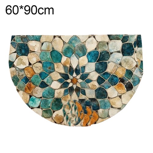 Style semicircular door mat - door,