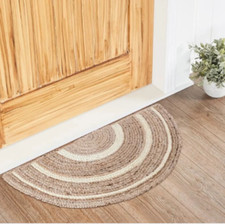 Door Mat Jute Half Circle