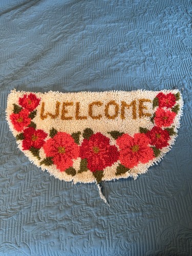 Vintage half circle floral - vintage,