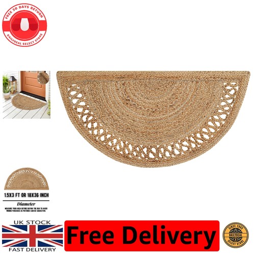 Natural jute half circle - circle,