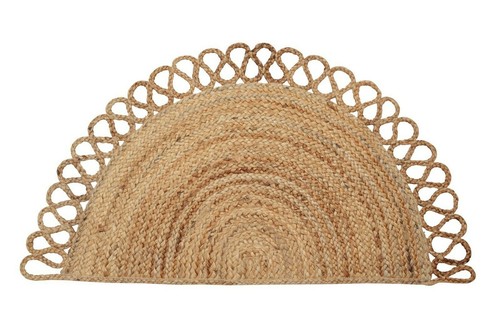 Jute rug half - rug,