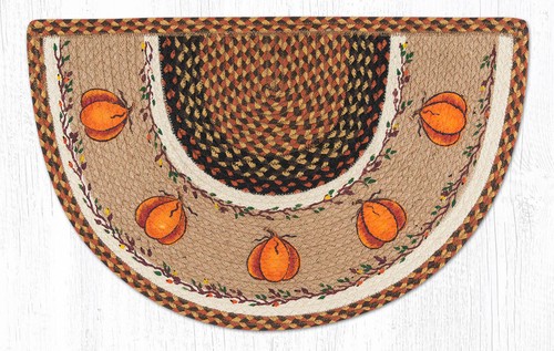Pumpkin jute rug half - pumpkin,