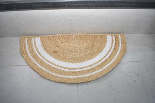 Door mat half circle handmade