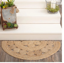 Rug Natural Jute Beige Circle