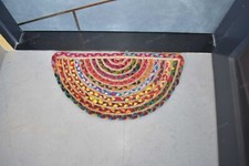 hand braided rustic look rug